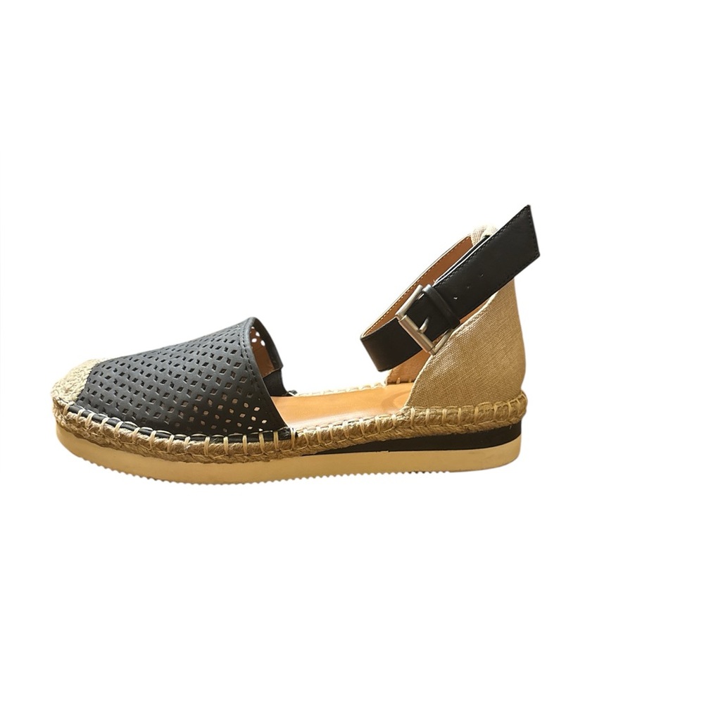 a.n.a Navy and White Espadrilles